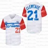 Nuova maglie da baseball casa da baseball maglia Roberto Clemente 21# Santurce Crabbers Pue