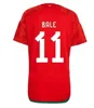 2022 Wales Fußballtrikots BALE JAMES RAMSEY Fußballtrikot 22 23 National HOME Auswärtstrikots ALLEN MORRELL N.WILLIAMS WILSON B. DAVIES MOORE THOMAS AMPADU Herren-Kinderset