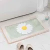 Tapis 2024 Dessin animé Daisy Tapis Tapis de sol Salle de bain Anti-Skid Chambre Absorbant Pied Gris