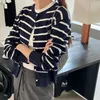 Frauen Strick 2024 Frühling Sommer Abgeschnitten Strickjacke Sueters De Mujer Pullover Stricken Langarm Top Dünne Koreanische Mode Pullover Frauen