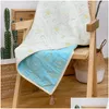 Filtar Swaddling Retro Cotton Quilt Baby Filt Bohemian Japanese Style Children Air Conditioning Born Plain Bedclothes Drop Delive Dh38a