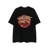 Kläddesigner Fashion T-shirt Wash Old Water Hip Hop Street Trend Herr- och kvinnors kortärmade T-shirt 5223