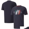 Motorcykelkläder 2022 Ny F1 T-shirt Forma 1 Racing Suit T-shirts Fans avslappnade andningsbara korta ärmar Custom Team Logo Men T Shirts OT19O