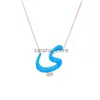 Pendant Necklaces Arabic Alphabet Initial Necklace Colorful Enameled Pendant Cubic Zirconia Gemstone Rose Gold Muslim For Women Girl Jewelry Gift J240120