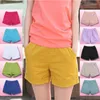 Women's Pants Candy Color Beach Shorts Women Summer Elastic Waist Loose Wide Leg Home Sweat Cotton Bottoms Korean Fashion