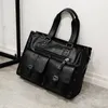 Männer PU Leder Schulter Taschen Casual Tote Reise Herren Umhängetasche Luxus Messenger Taschen Mode Koreanische Handtasche Business Laptop Tasche