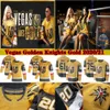 Vegas Golden Knights 2020-2021 Troisième maillot d'or 29 Marc-andré Fleury 61 Mark Stone 71 William Sson 67 Max Pacioretty Maillots de hockey 5784