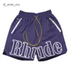 Rhude Short Designer Shorts Summer Fashion Beach Pants Rhude Short Men's High Quality Streetwear Loose Size Rhude Shirt Five-Point Basketball 4912