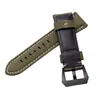 Hela vattentät nylonläderklockband med spänneersättningsmode klockor 44mm Pam Watch Strap 22 24 26mm251z