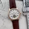 Oryginalny skórzany pasek męski zegarek mechaniczny automatyczny ruch projektant luksusowych mężczyzn zegarki na rękę na rękę dla mężczyzny Boże Narodzenie noworo