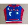 Team Team Vintage USA Mighty Ducks D2 Hockey 96 Charlie Conway 44 Fulton Reed 21 Dean Portman Jerseys Ed Red Red Blue Contulation 3863 6792 9345