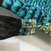 Robe de styliste pour femmes, vêtements luxueux, mode rétro, imprimé, col rond, manches longues, haute qualité, 20 janvier