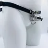 Pojkarna G R Wearable Metal Penile Lock Holder Hook Leather Wearable Penile Lock Wearable Stainless Steel CB Cage Sex Toys