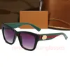 2024 Lunettes de soleil carrées avec compteurs de concepteur Web Le même type de lunettes de soleil Double Gs pour hommes et femmes Lunettes de soleil Grand visage Lunettes de conduite anti-ultraviolets fines 60