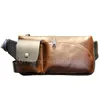 Высококачественная мужская сумка нагрудный почтальон для отдыха в стиле ретро на талии корейский мобильный телефон на одно плечо 10A+