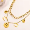 Classic Designer Charm Necklaces Stainless Steel Luxury Gold Plated Long Chain Box Packaging Boutique Women Necklace Romantic Birthday Love Gift Necklace