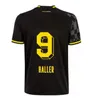 2023 2024 Jerseys de football Reus 23 24 DORTMUNDS BORUSSIA SOCCER CALLER FOOTBALL BELLING Bellingham Neongelb Hummels Brandt Men Kids Special Kit All Black Maillot de Foot