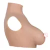 Acessórios de fantasia manter quente forma de mama de silicone falso meio corpo peitos enormes b/c/d/e/g copo transgênero drag queen shemale crossdress para homens