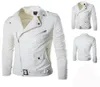 Männer Mode PU Leder Jacke Frühling Herbst Neue Britischen Stil Männer Leder Jacke Motorrad Jacke Männlichen Mantel Schwarz Braun M3XL1791226