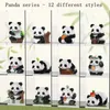 Blokken Kawaii Panda Serie Micro Deeltje Bouwsteen Creatieve Schattige Dieren DIY Gemonteerde Bakstenen Speelgoed Voor Chillren Kerstcadeau