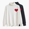 Suéteres para hombres 2023 Suéter Hombre Mujer Punto Cuello alto Amor A Mujer Cardigan Moda Carta Negro Manga larga Ropa Jersey de gran tamaño Top 20ss