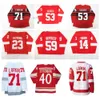 Maillot de hockey des Red Wings Dylan Larkin Detroit Moritz Seider Lucas Raymond Alex Nedeljkovic Tyler Bertuzzi Pius Suter Zadina Reverse Retro Win 2949