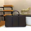 PM Borsa ventiquattrore piccola da uomo di design PORTE-DOCUMENTI VOYAGE Valigetta di lusso Uomo d'affari Borse a spalla per laptop Totes Men'215N