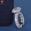 Fashion Gold Stone Ladies Engagement Wedding Rings Set Women Diamond Jewelry Moissanite Ring