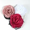 Choker Simple Fabric Flower Long Ribbon Necklaces Neckband Clavicle Chain Party Gift Girl Exaggerated Large Rope Necklace