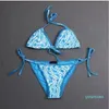 Designer-Bikini-Badeanzug, sexy Bikini-Set, Bademode, Bikini, Designer-Bademode, Metallkette, hochwertige Damen, rückenfrei, geteilt