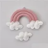 Bedrails Baby Rond Bumper Bar Wieg Kinderbed Kamer Wolken Accessoires Voor Baby Beddengoed Set Speelgoed Kinderen Hanger 240112 Drop Delivery Moeder Dhugh