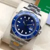 Factory Deluxe zegarek na rękę Mężczyźni Watch Automatyczna maszyna kwarcowa Sapphire zegarki ETA 2836 MOVE CERMIC BEZEL 116610 Model ze stali nierdzewnej Luminous 3J1U