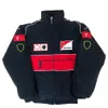 Vestuário de motocicleta 2023 Nova F1 Racing Terno Jaquetas Forma 1 Retro College Estilo Europeu Windbreaker Jaqueta de Algodão Fl Bordado Windpr Otid4