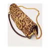 Kvällspåsar 2024 Fashion Leopard Print Handbag Designer Small Classic Bag Female Shoulder Chain Manager Flap Crossbody for Women