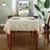 Tavolo tavolo tavolo stoffa bianca copertina di cotone in lino in cotone tavolo jupppe tessuto fiore tessuto mobile tv nordico moderna moderna moderna