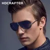 Okulary przeciwsłoneczne hdcrafter Square marka projektant okularów przeciwsłonecznych Mężczyźni Polaryzowany Man Polaroid Sun Glasses Męs