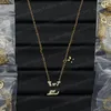 Designer série L pingente colares para mulheres letra branca Fritillaria rosa ouro prata clássico presbiopia colar de diamante popular luxo jóias presente