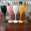 Wine Glasses Oem Champagne Flutes 175ML Glass Plastic Dishwasher-safe White Acrylic Transparent Beer Cocktail Whisky Cup