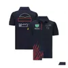 Motorcykelkläder F1 Team Uniform kortärmad lapel racing skjorta avslappnad snabbtorkning t-shirt kan anpassas droppleverans Automo otcrx