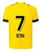 2023 2024 Jerseys de football Reus 23 24 DORTMUNDS BORUSSIA SOCCER CALLER FOOTBALL BELLING Bellingham Neongelb Hummels Brandt Men Kids Special Kit All Black Maillot de Foot