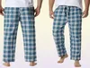 Plaid hommes pyjama bas pantalon vêtements de nuit se prélasser décontracté maison pyjama pantalon flanelle confortable jersey doux coton Pantalon Pijama Hombre 22408649