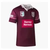 23 Mens Womens Outdoor Tshirts Harvey Norman QLD Maroons 2024 Rugby Jersey Australia QUEENSLAND STATE OF ORIGIN NSW BLUES Home Training Shirt TRY 7286