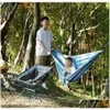 Hammocks Boho Folding Outdoor Hammock Portable Garden Slee Travel Supply Cam Swing Net Bed Hamaki Ahe For Women Arjih Hamper Drop Deli Dhmhc