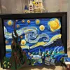 Bloki 2316pcs The Starry Night Vincent van Gogh Building Compatible 21333 Malowanie sztuki Model Cegły dla dorosłych dzieci Prezenty Zabawki 240120