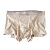Underpants 2024 4pcs Modal Cotton Men Mid Rise Underwear Jacquard Breathable Comfortable Male Flat Corner Underwears
