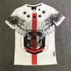 플레인 베어 티셔츠 셔츠 남성 디자이너 Tshirts Phillip Plein Skull Philipps Plein Man 티셔츠 클래식 고품질 힙합 Philip Plein