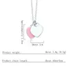 Romantische Liefde Dubbel Hart Hanger Ketting Voor Vrouwen Rvs Kettingen Mode-sieraden Accessoire