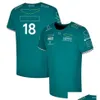 Motorradbekleidung F1 2023 offizielles Teamfahrer T-Shirt Forma 1 Racing Shirt Kurzarmelbe Fans Summer Fashion Green Jersey Custom OT8RF