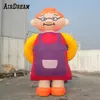 Hurtowa wysokiej jakości spersonalizowana giganta Holandii nadmuchiwana babcia Sarah Old Woman nosi fartuch kreskówek do reklamy