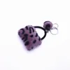 Keychains Fashion Cute Mini Faux Leopard Bag Keychain Women Key Chain Men bil Keyring Wedding Trinket Student Girl Party Gift